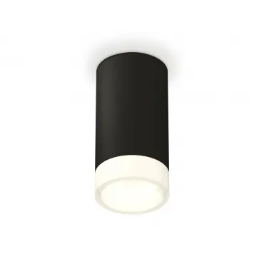 Комплект накладного светильника с акрилом XS8162002 SBK/FR черный песок/белый матовый GX53 (C8162, N8401) от NovaLamp