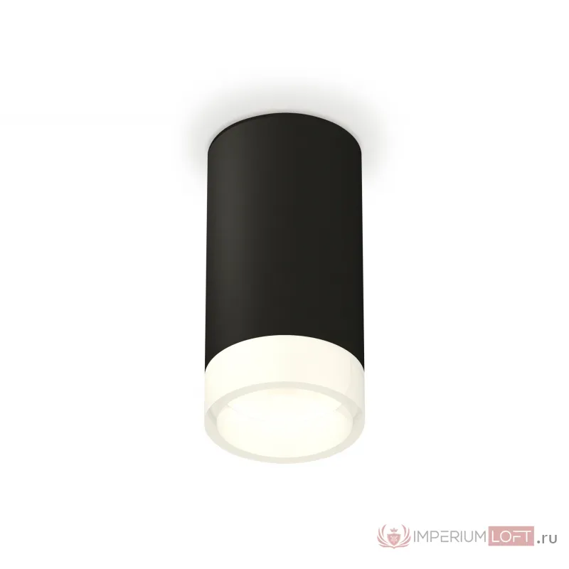 Комплект накладного светильника с акрилом XS8162002 SBK/FR черный песок/белый матовый GX53 (C8162, N8401) от NovaLamp