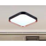 Потолочный светодиодный светильник FZ1265 BK/PGD черный/золото розовое 18W 5000K 250*250*60 (Без ПДУ) от NovaLamp