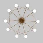 Люстра на штанге Eurosvet Ragno 90030/10 LED золото от ImperiumLoft