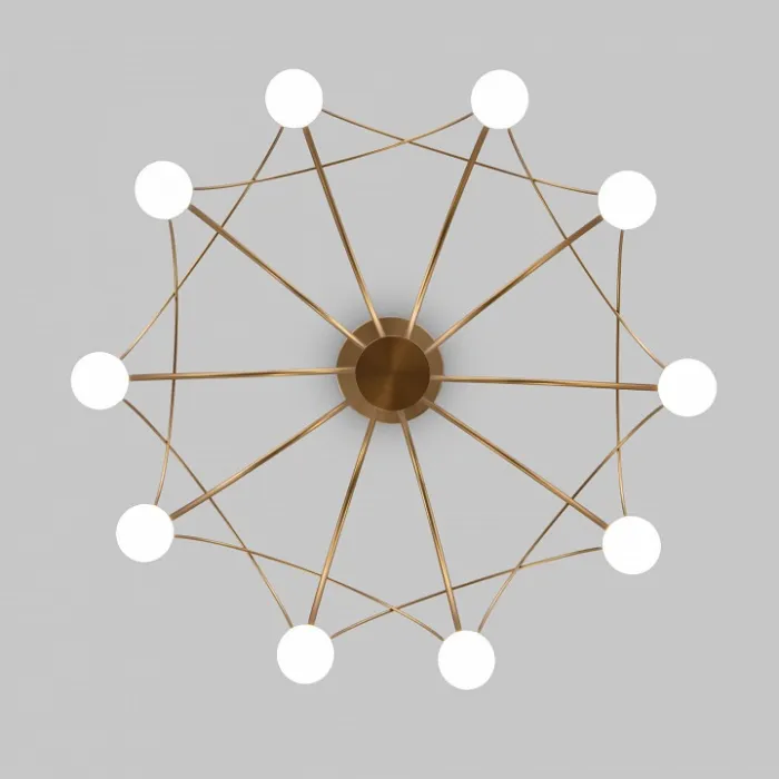Люстра на штанге Eurosvet Ragno 90030/10 LED золото от ImperiumLoft