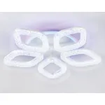 Светильник потолочный светодиодный с RGB подсветкой и пультом FA3925/5 WH белый 100W 3000K/4200K/6400K+RGB D570*80 (ПДУ РАДИО 2.4G) от NovaLamp
