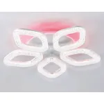Светильник потолочный светодиодный с RGB подсветкой и пультом FA3925/5 WH белый 100W 3000K/4200K/6400K+RGB D570*80 (ПДУ РАДИО 2.4G) от NovaLamp