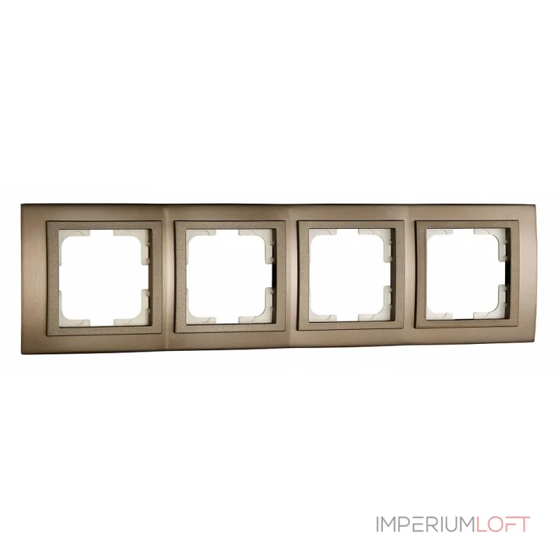 Рамка на 4 поста Mono Electric Style Aluminium 107-810000-163 Рамка на 4 поста Mono Electric Style Aluminium 107-810000-163