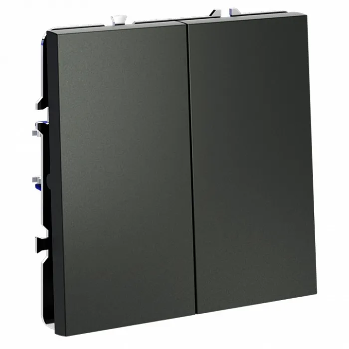 Выключатель проходной двухклавишный без рамки Voltum S70 VLS020306 от ImperiumLoft