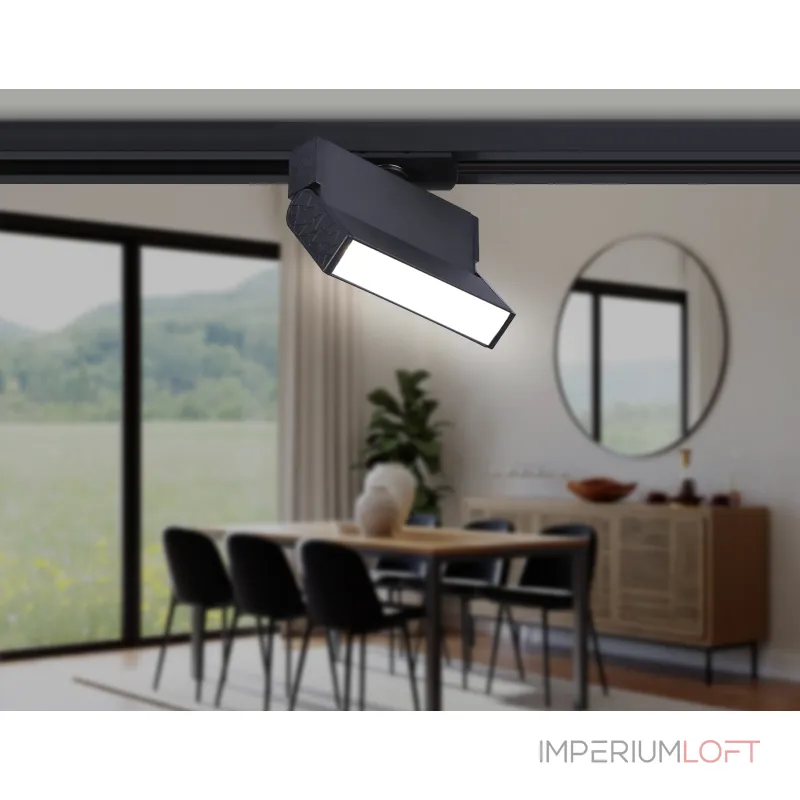 Светильник светодиодный трековый GL6803 BK черный LED 6W 4200K 115*22*87 от NovaLamp