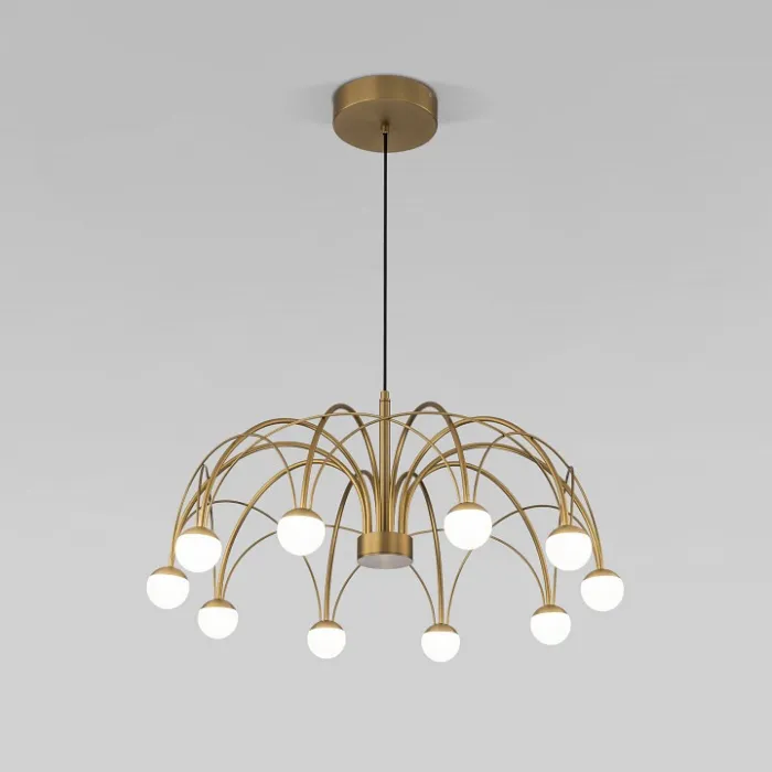 Люстра на штанге Eurosvet Ragno 90030/10 LED золото от ImperiumLoft