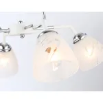 Светильник подвесной TR303291/4 WH/CH/FR белый/хром/белый матовый E27*4 max 60W D590*380 от NovaLamp