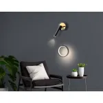 Настенный светодиодный светильник FL51652/1+1 BK/GD черный/золото 10W 4200K 500*227*90 от NovaLamp