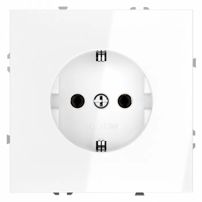 Розетка с заземлением без рамки Voltum S70 VLS040101 от ImperiumLoft
