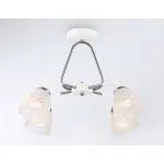 Светильник подвесной TR303291/4 WH/CH/FR белый/хром/белый матовый E27*4 max 60W D590*380 от NovaLamp