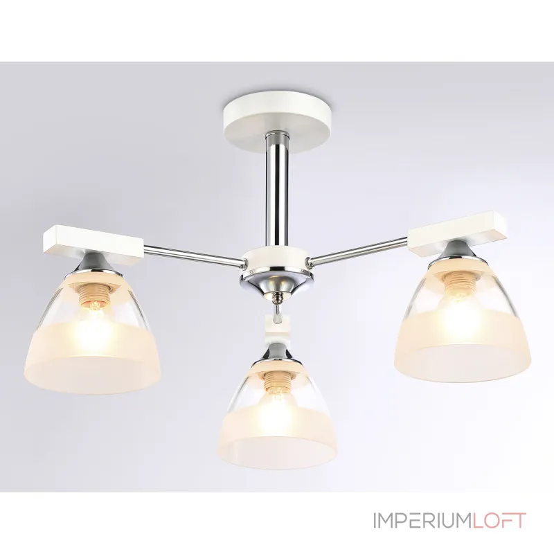 Подвесная люстра TR9091/3 WH/CH белый/хром E27*3 max 40W D570*270 от NovaLamp Подвесная люстра TR9091/3 WH/CH белый/хром E27*3 max 40W D570*270 от NovaLamp