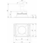 Встраиваемый светильник Elektrostandard Renzo a067525