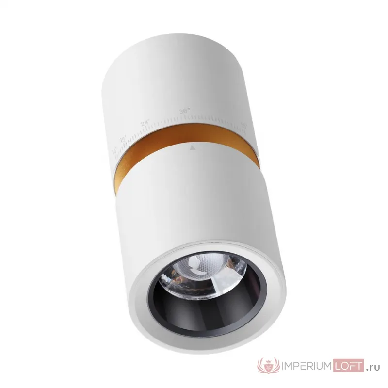 Светильник накладной светодиодный IP20 LED 10W/3W 3000K 1090Лм 170-265V ARISTO 359337 OVER NT24 000 Белый от ImperiumLoft