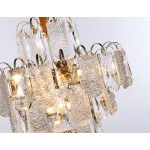 Подвесная люстра с хрусталем TR5231/9 SGD/CL/FR золото/прозрачный/белый матовый E27*9 max 40W D500*530 от NovaLamp