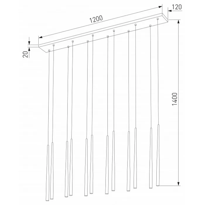 Подвесной светильник TK Lighting Piano 10111 Piano от ImperiumLoft
