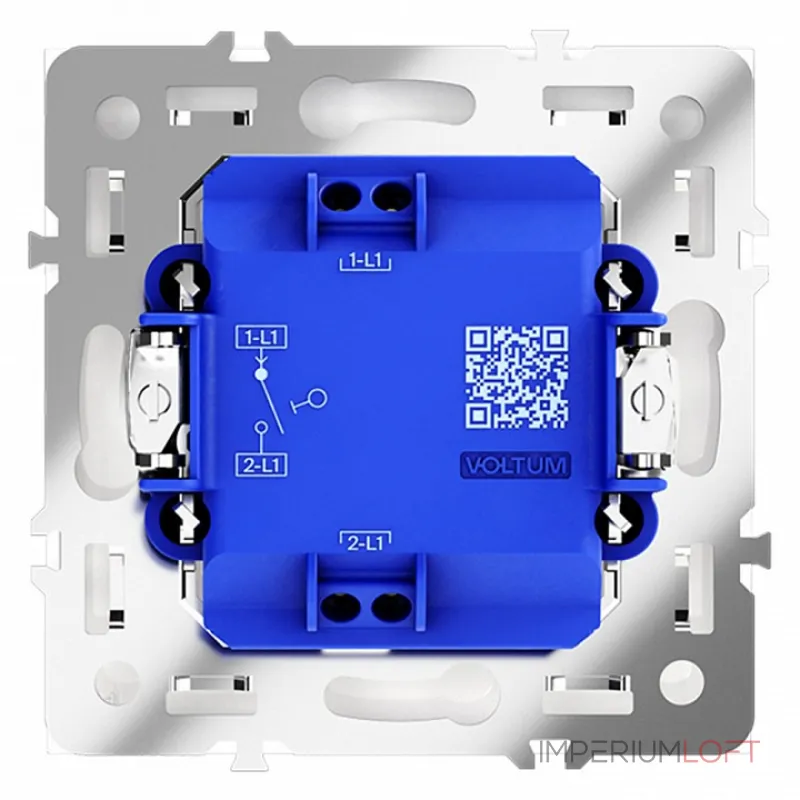 Выключатель одноклавишный без рамки Voltum S70 VLS010102 от ImperiumLoft