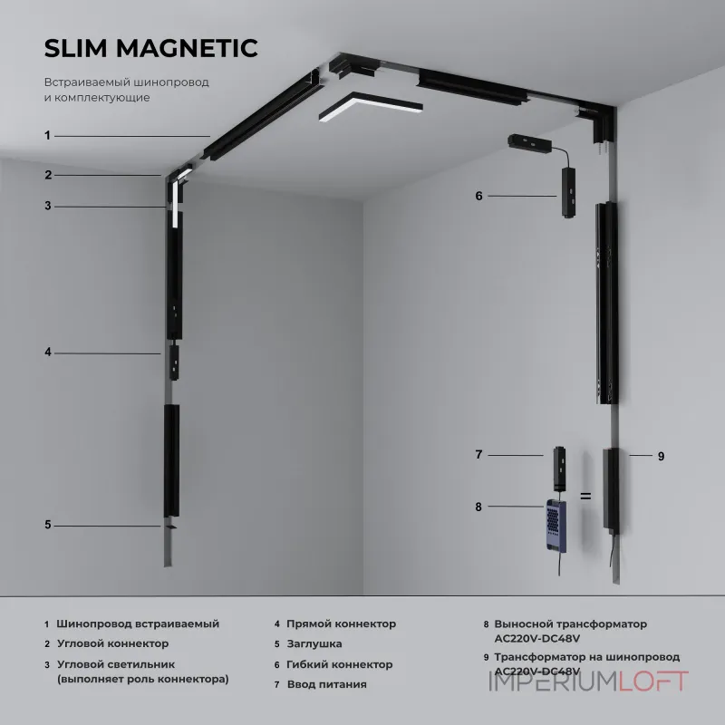 Соединитель угловой внутренний для треков встраиваемых Elektrostandard Slim Magnetic a067506 Соединитель угловой внутренний для треков встраиваемых Elektrostandard Slim Magnetic a067506