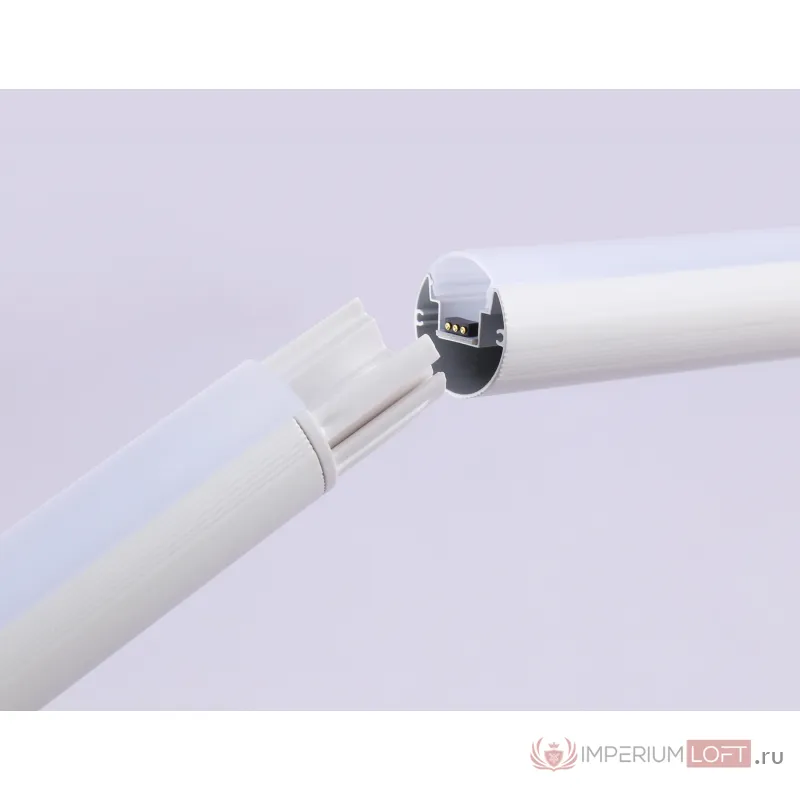 Светильник светодиодный напольный RGB с пультом FL8020 WH белый LED 15W RGB D32*1250 (ПДУ РАДИО 2.4G) от NovaLamp