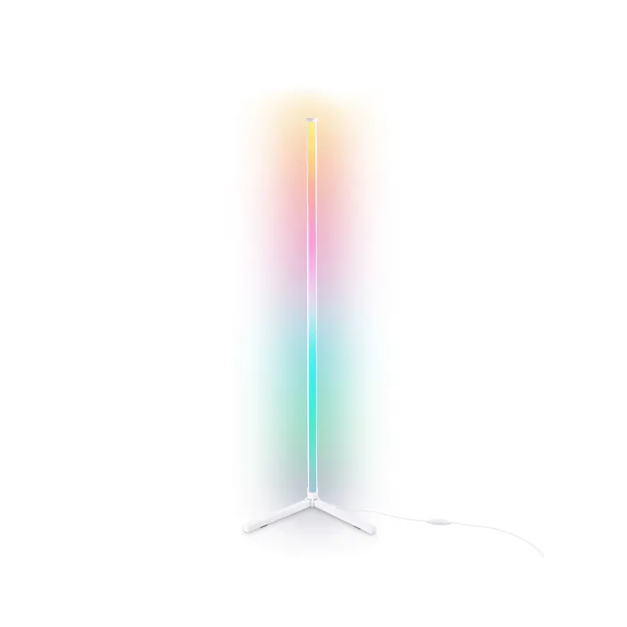 Светильник светодиодный напольный RGB с пультом FL8020 WH белый LED 15W RGB D32*1250 (ПДУ РАДИО 2.4G) от NovaLamp