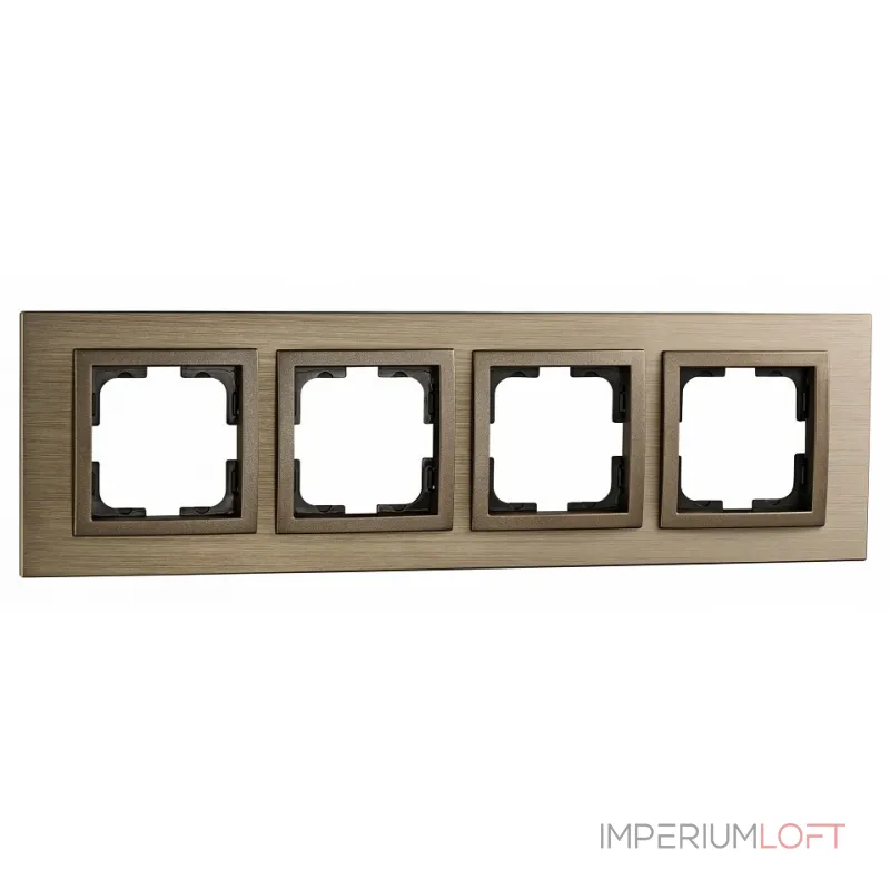 Рамка на 4 поста Mono Electric Style Aluminium 107-810000-163 Рамка на 4 поста Mono Electric Style Aluminium 107-810000-163