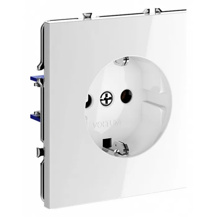 Розетка с заземлением без рамки Voltum S70 VLS040101 от ImperiumLoft