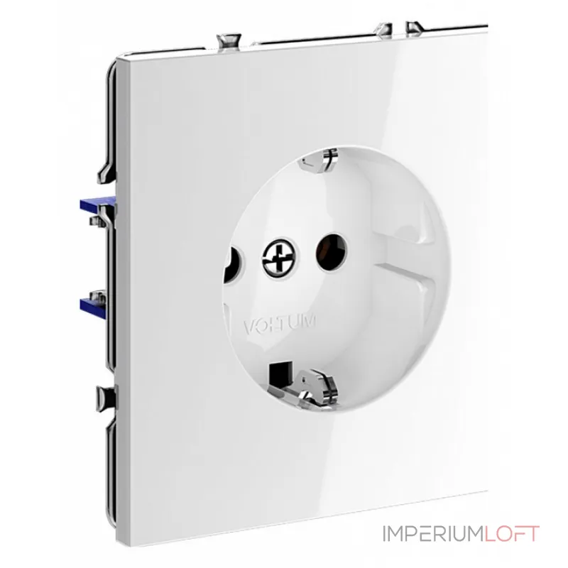 Розетка с заземлением без рамки Voltum S70 VLS040101 от ImperiumLoft Розетка с заземлением без рамки Voltum S70 VLS040101 от ImperiumLoft