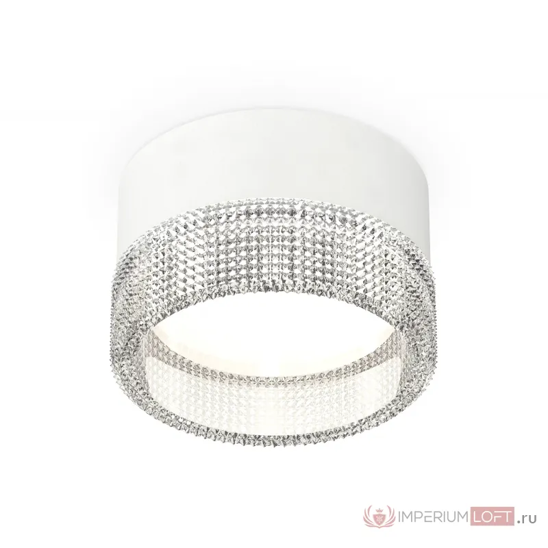 Комплект накладного светильника с композитным хрусталем XS8101030 SWH/CL белый песок/прозрачный GX53 (C8101, N8480) от NovaLamp