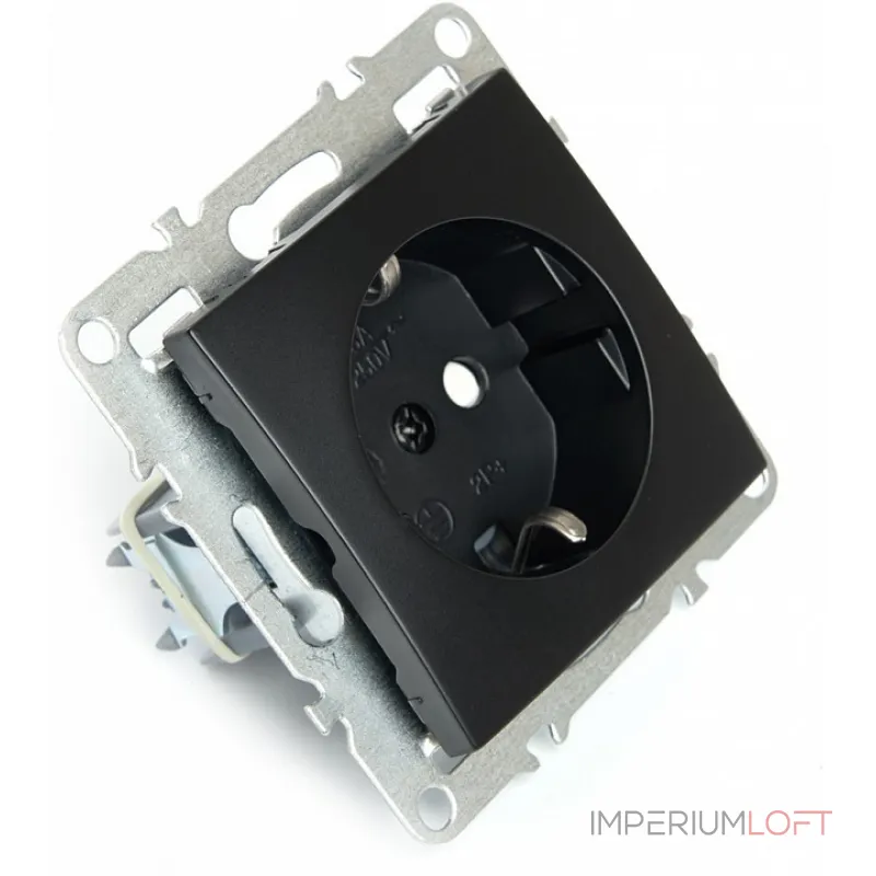 Розетка с заземлением и со шторками без рамки Stekker Эрна 49154 от ImperiumLoft Розетка с заземлением и со шторками без рамки Stekker Эрна 49154 от ImperiumLoft