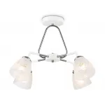 Светильник подвесной TR303291/4 WH/CH/FR белый/хром/белый матовый E27*4 max 60W D590*380 от NovaLamp
