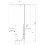 Соединитель угловой внутренний для треков встраиваемых Elektrostandard Slim Magnetic a067506