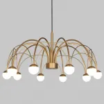 Люстра на штанге Eurosvet Ragno 90030/10 LED золото от ImperiumLoft