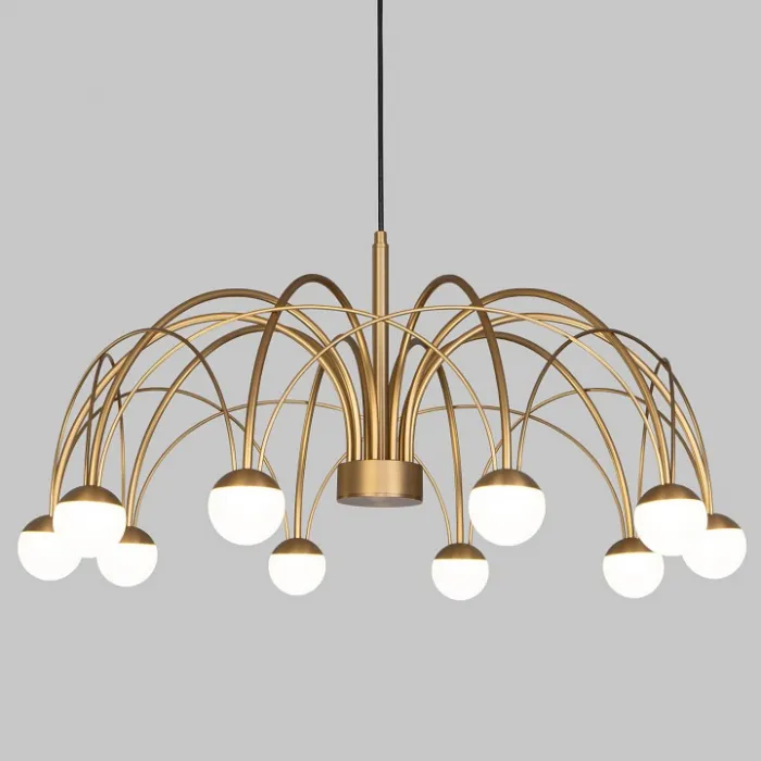 Люстра на штанге Eurosvet Ragno 90030/10 LED золото от ImperiumLoft