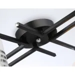 Светильник потолочный TR303212/4 BK/CH/SM/FR черный/хром/дымчатый/белый матовый E27*4 max 60W D515*200 от NovaLamp