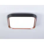 Потолочный светодиодный светильник FZ1265 BK/PGD черный/золото розовое 18W 5000K 250*250*60 (Без ПДУ) от NovaLamp