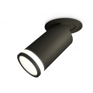 Комплект встраиваемого поворотного светильника с акрилом XM6323221 SBK/FR черный песок/белый матовый MR16 GU5.3 (A2242, C6323, N6221)