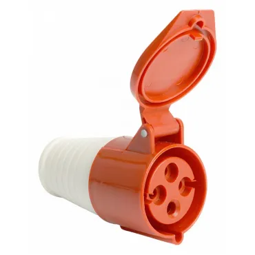 Розетка переносная разборная 3P+PE с крышкой Stekker ST 49442 Розетка переносная разборная 3P+PE с крышкой Stekker ST 49442