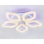 Светильник потолочный светодиодный с RGB подсветкой и пультом FA3925/5 WH белый 100W 3000K/4200K/6400K+RGB D570*80 (ПДУ РАДИО 2.4G) от NovaLamp