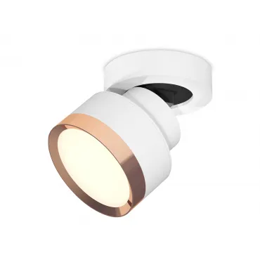 Комплект накладного поворотного светильника XM8101005 SWH/PPG белый песок/золото розовое полированное GX53 (A2228, A2105, C8101, N8126)