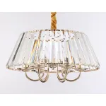 Подвесная люстра с хрусталем TR5039/6 GD/CL золото/прозрачный E14/6 max 40W D496*256 от NovaLamp