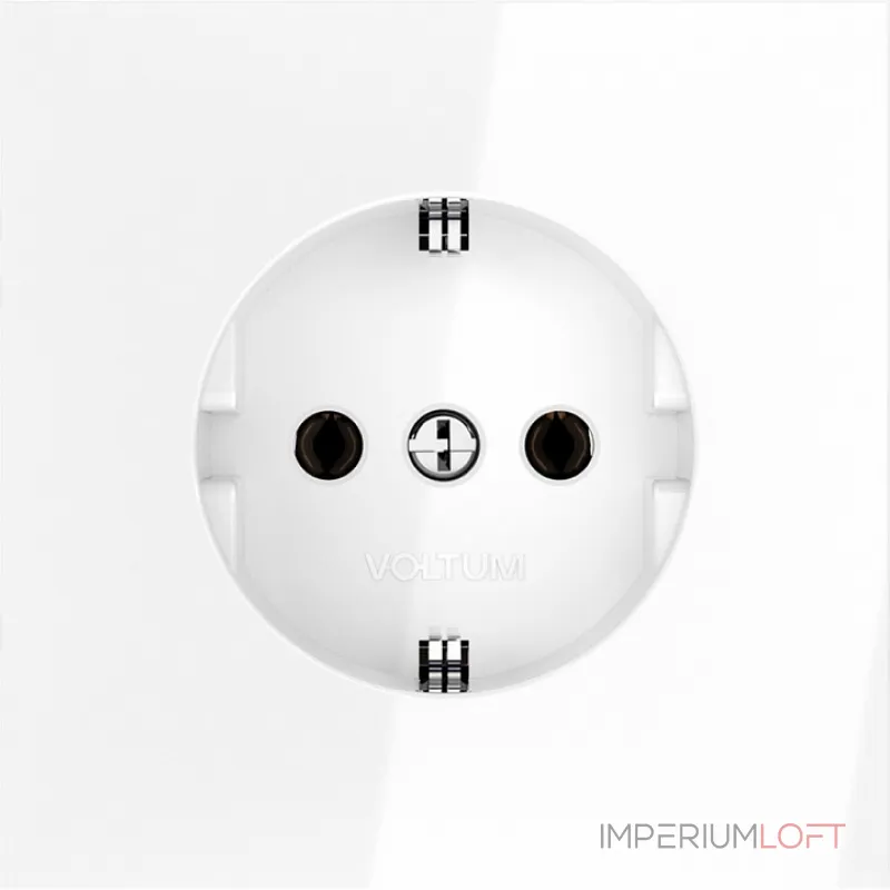 Розетка с заземлением без рамки Voltum S70 VLS040101 от ImperiumLoft Розетка с заземлением без рамки Voltum S70 VLS040101 от ImperiumLoft
