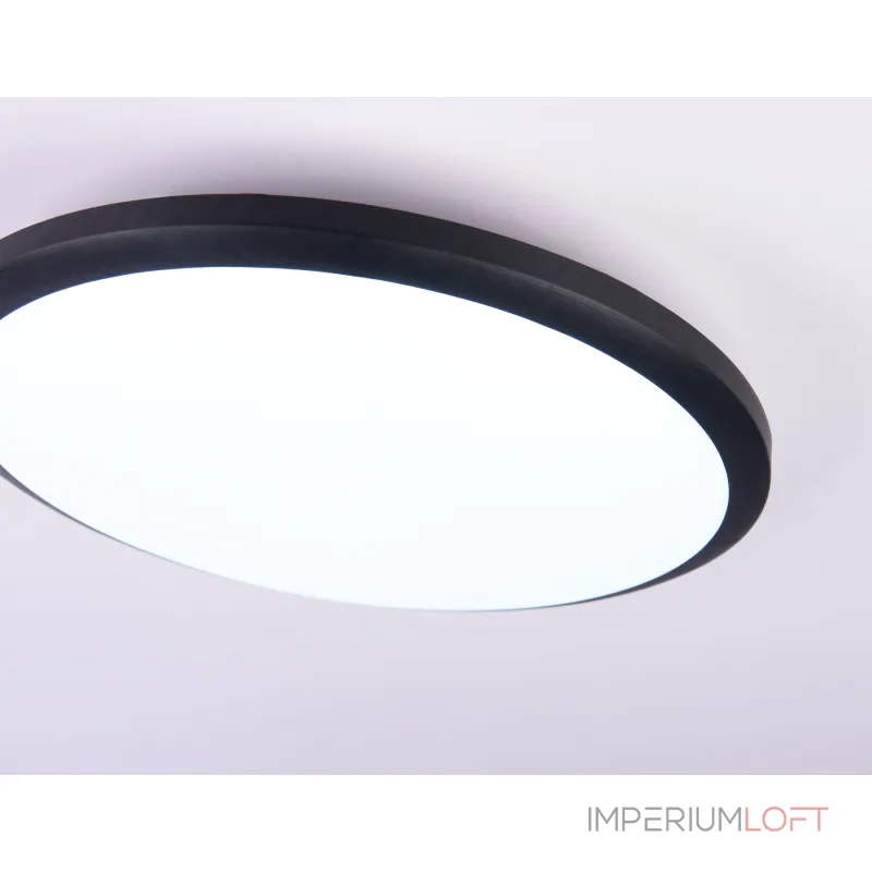 Потолочный светодиодный светильник FZ1233 BK черный IP44 22W 6400К D260*55 (Без ПДУ) от NovaLamp