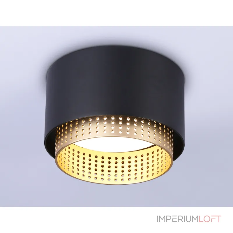Светильник накладной TN71275 BK/GD черный/золото GX53 max 12W D95*62 от NovaLamp