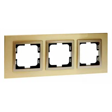 Рамка на 3 поста Mono Electric Style Aluminium 107-830000-162 Рамка на 3 поста Mono Electric Style Aluminium 107-830000-162