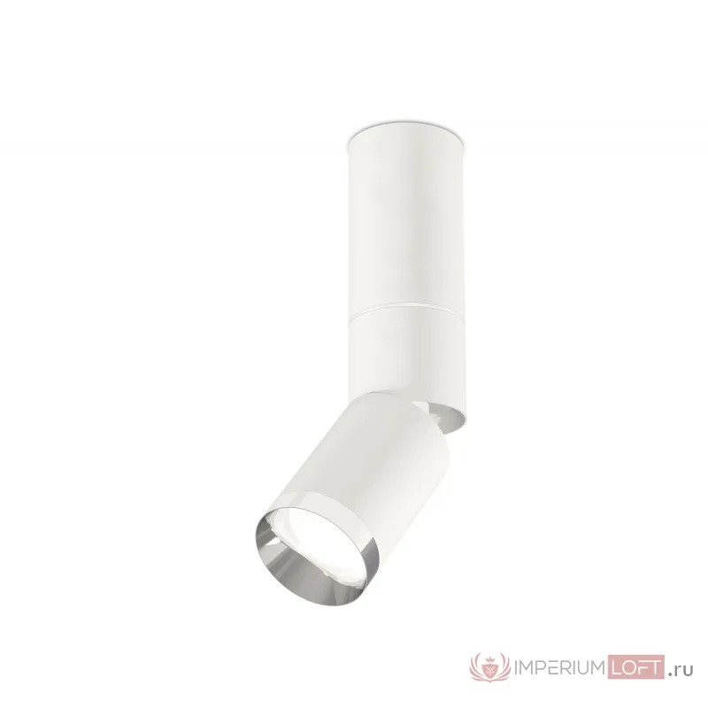 Комплект накладного поворотного светильника XM6312100 SWH/PSL белый песок/серебро полированное MR16 GU5.3 (C6322, A2060, A2220, C6312, N6132) от NovaLamp