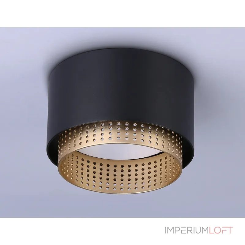 Светильник накладной TN71275 BK/GD черный/золото GX53 max 12W D95*62 от NovaLamp