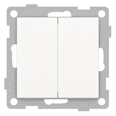 Выключатель двухклавишный без рамки Gusi Electric UGRA С11В2-028 Выключатель двухклавишный без рамки Gusi Electric UGRA С11В2-028