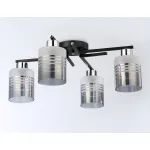 Светильник потолочный TR303212/4 BK/CH/SM/FR черный/хром/дымчатый/белый матовый E27*4 max 60W D515*200 от NovaLamp