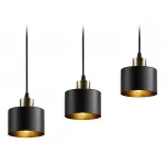 Подвесной светильник в стиле лофт TR8118/3 BK/BS черный/латунь E27*3 max 40W 580*120*970 от NovaLamp