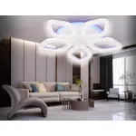 Светильник потолочный светодиодный с RGB подсветкой и пультом FA3925/5 WH белый 100W 3000K/4200K/6400K+RGB D570*80 (ПДУ РАДИО 2.4G) от NovaLamp